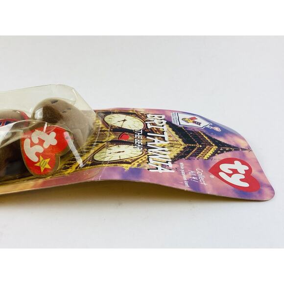 Mcdonalds TY Beanie Baby Britannia The Bear RARE WITH Bend in Cardboard 1999 - Picture 3 of 12